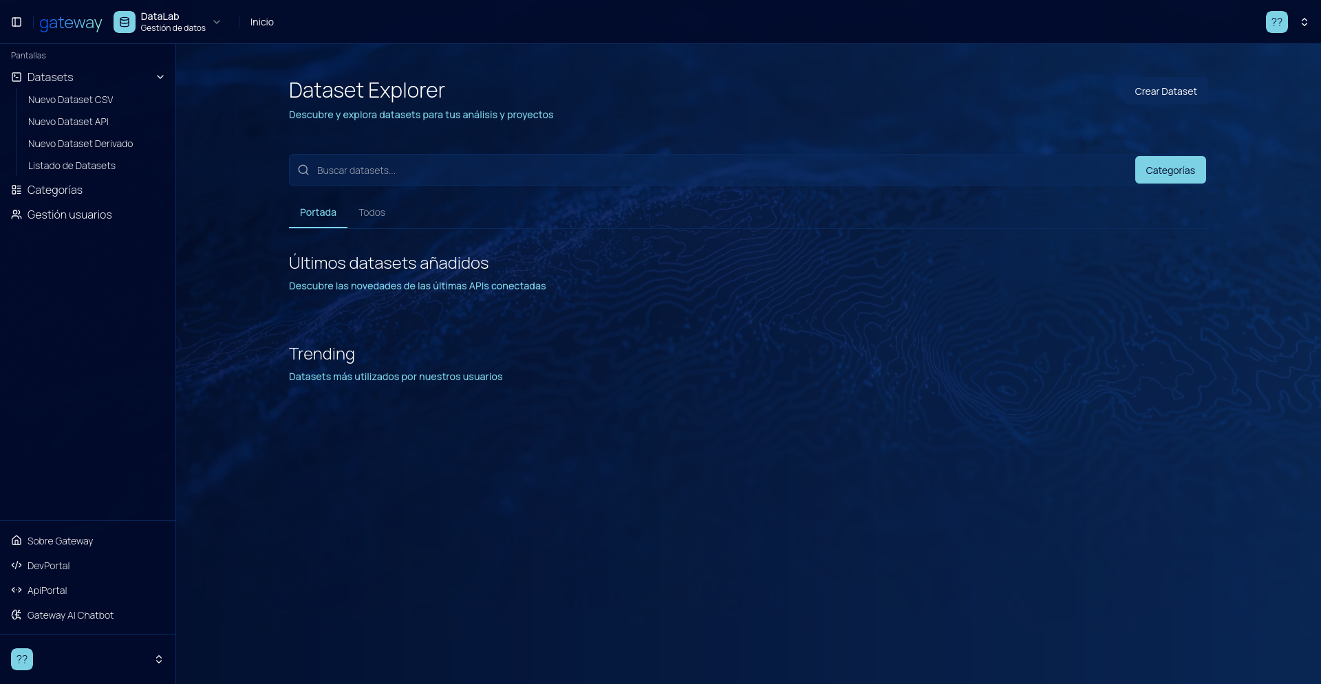 Gateway Control Panel